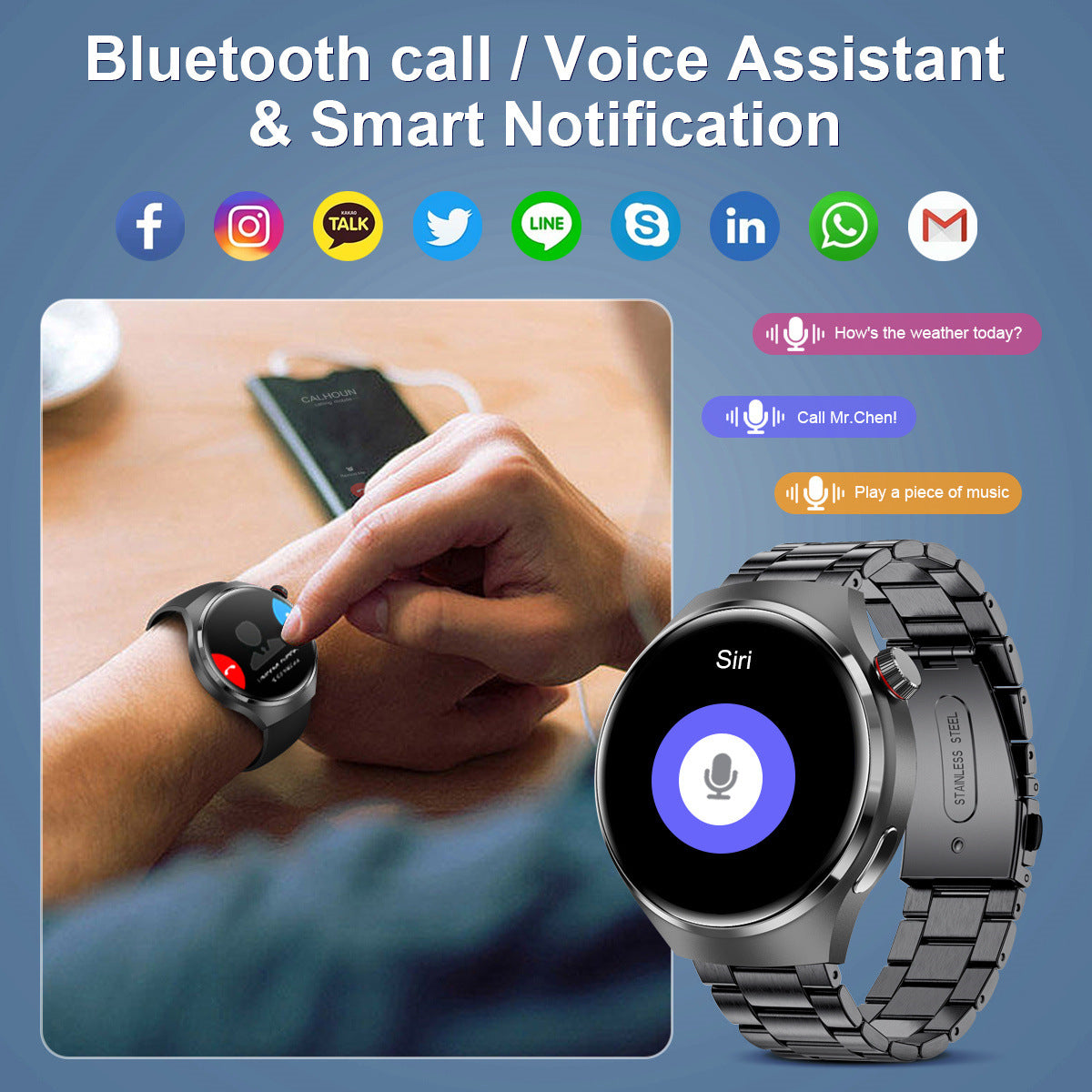 Health Sensing Smart Watch Assistant
